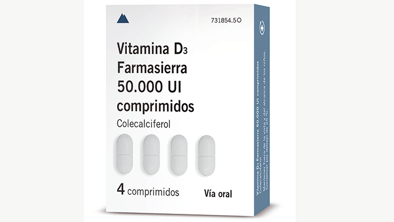 Vitaminas D3 en comprimidos de 1.000 Ul y 10.000 Ul