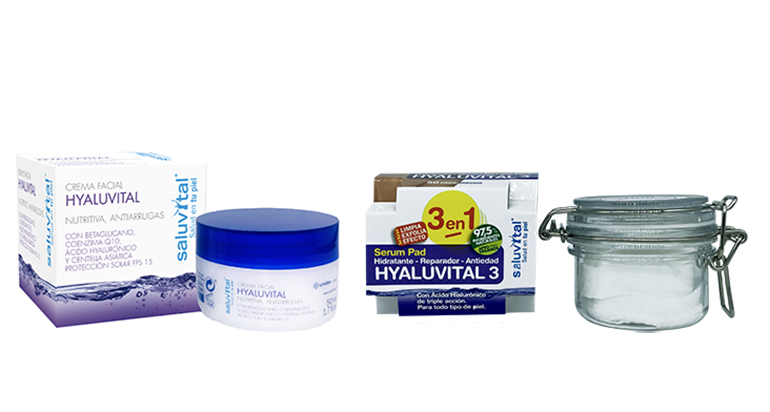 Hyaluvital, crema hidratante y discos tratamiento